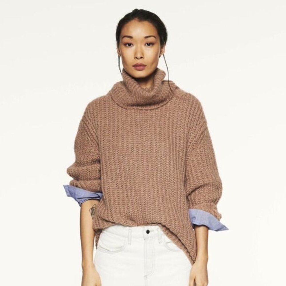 ba&sh Emera Pullover Turtleneck Sweater  Sz S